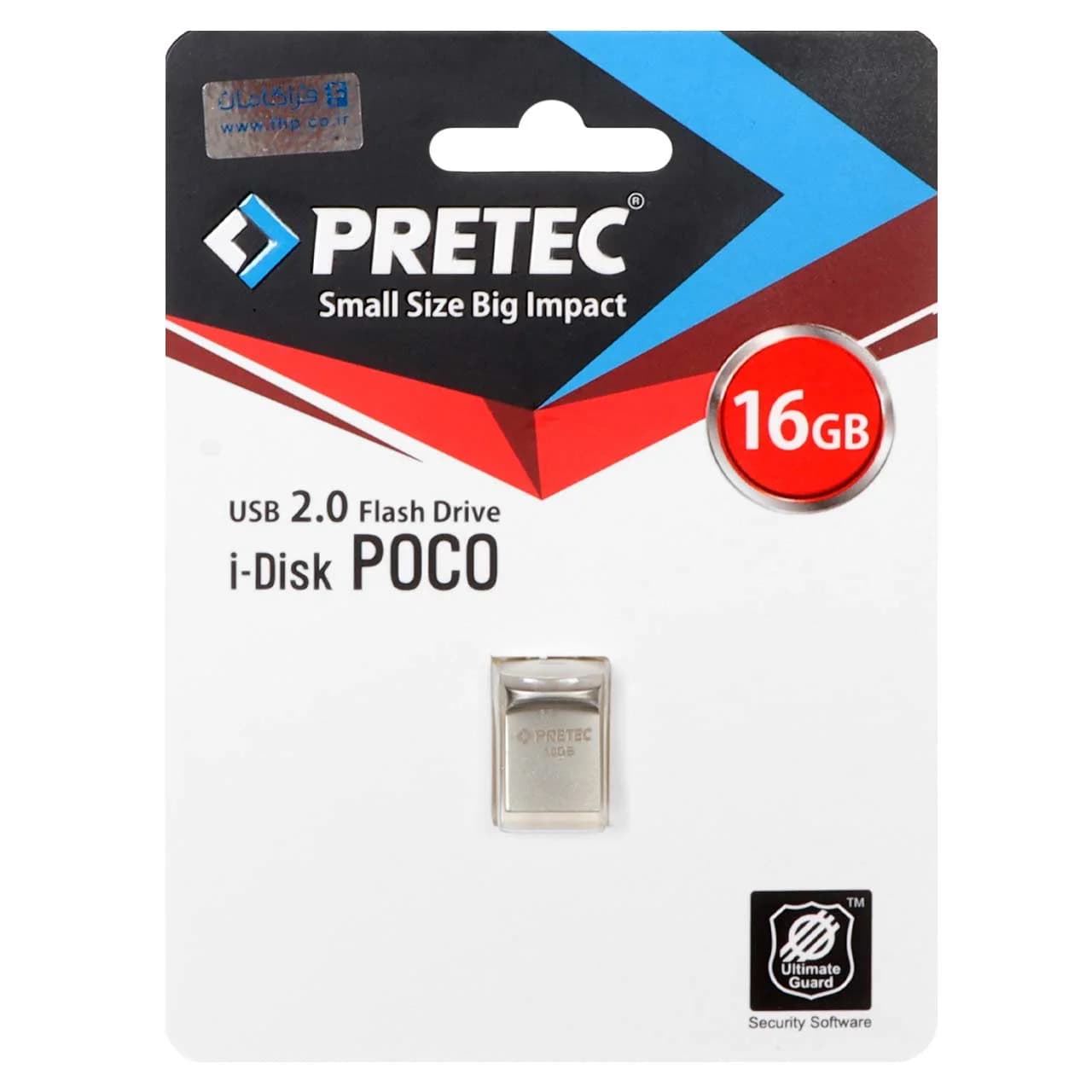 Pretec Poco USB 2.0 Flash Memory – 16GB – نقره ای (گارانتی فراگامان)