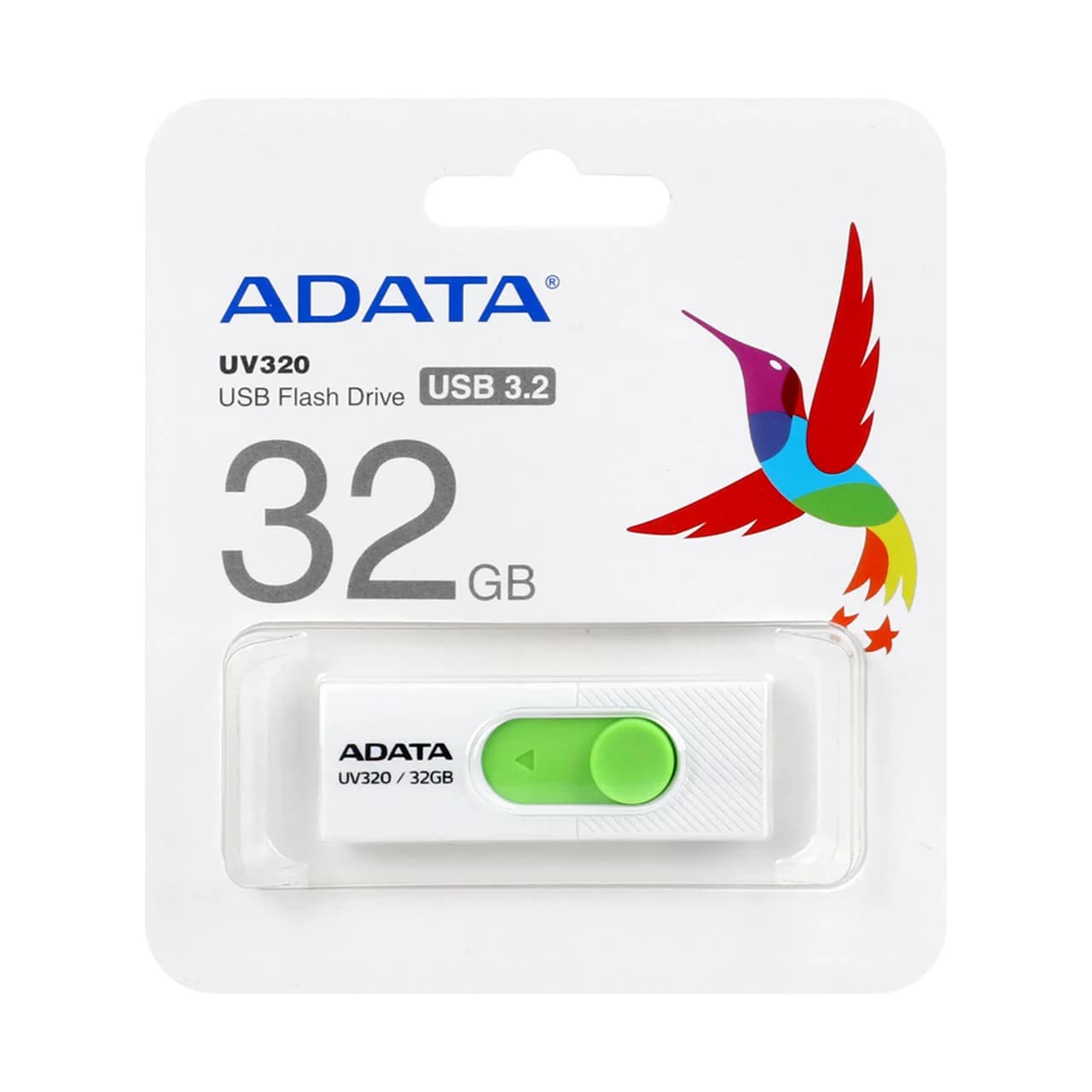 ADATA UV320 USB 3.2 Flash Memory-32GB سفید – (گارانتی پنج ساله آونگ)