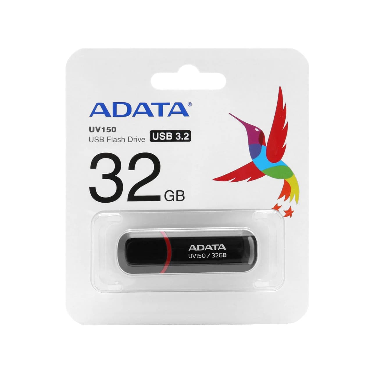 ADATA UV150 USB 3.2 Flash Memory-32GB مشکی (گارانتی پنج ساله آونگ)