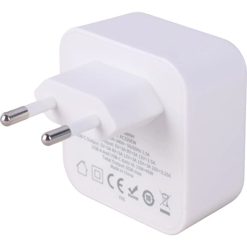 شارژر دیواری 65 وات بودی AC320E PD QC3 GaN 3.25A — تصویر ۳