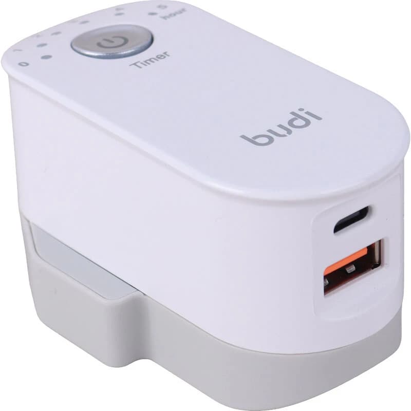 شارژر دیواری تایمر دار 20 وات بودی AC030TU QC3.0 PD 3A — تصویر ۲
