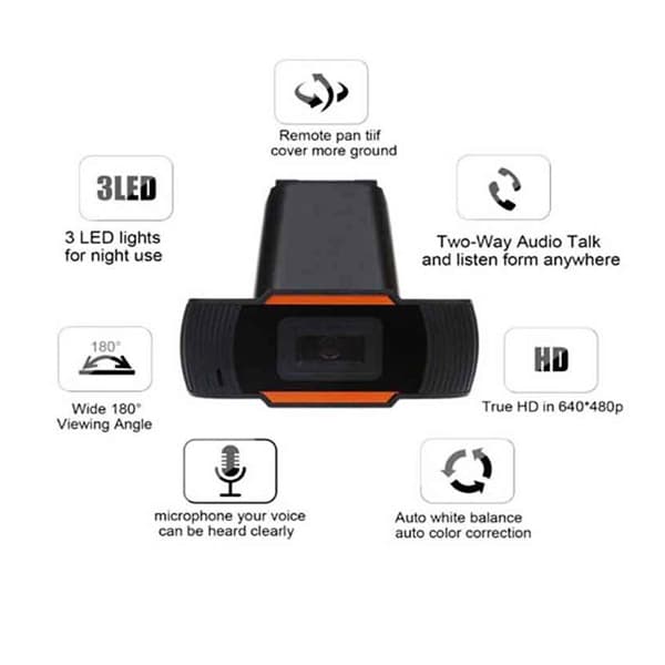 وب کم اچ دی PC CAMERA MINI PACKING — تصویر ۴