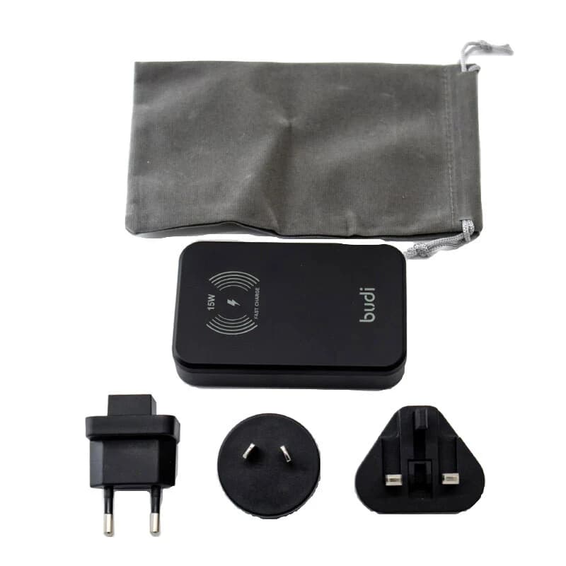 شارژر دیواری و پاور بانک بی سیم فست شارژ بودی AC336WS PD QC3 30W — تصویر ۵