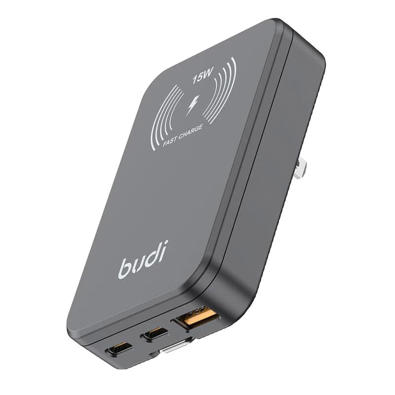 شارژر دیواری و پاور بانک بی سیم فست شارژ بودی AC336WS PD QC3 30W — تصویر ۱۰