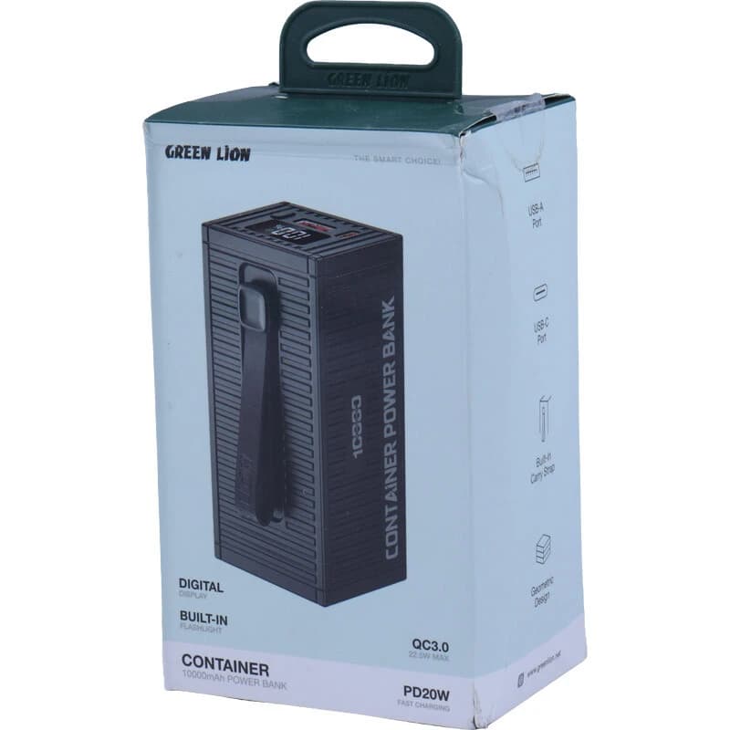 پاور بانک فست شارژ گرین لاین Container GL-PX60 GNCOTPXPB10 QC3.0 PD 22.5W ظرفیت 10000 میلی آمپر ساعت — تصویر ۸