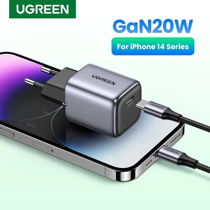 شارژر دیواری 20 وات یوگرین Nexode Mini CD318 GaN QC4.0 PD3.0 3A — تصویر ۷