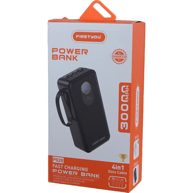 پاور بانک فست شارژ فرست یو P028 QC PD 22.5W ظرفیت 30000 میلی آمپر ساعت — تصویر ۷