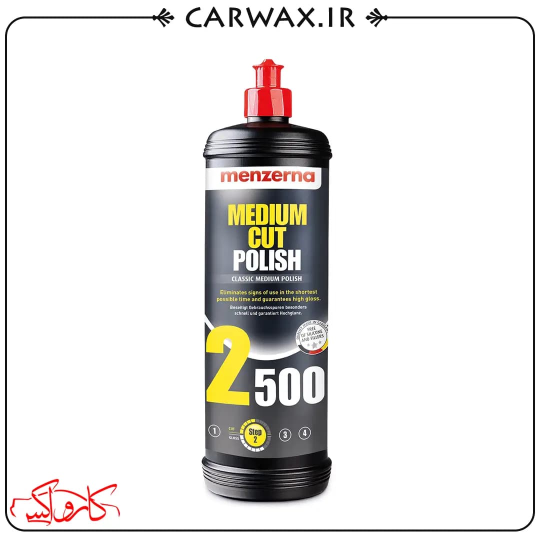 پولیش نیمه زبر (متوسط) یک لیتری منزرنا Menzerna Medium Cut Polish 2500 1L