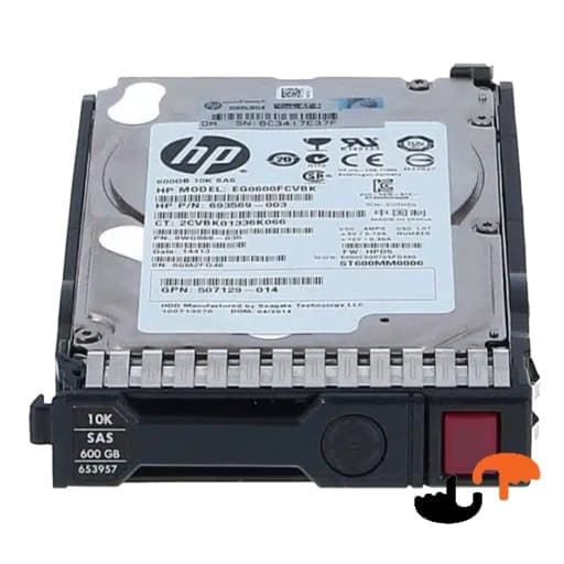 هارد سرور HP 600gb 12g 10k retail