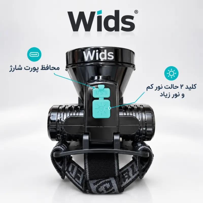 هدلایت ویدز مدل RL119 بانور مهتابی — تصویر ۶