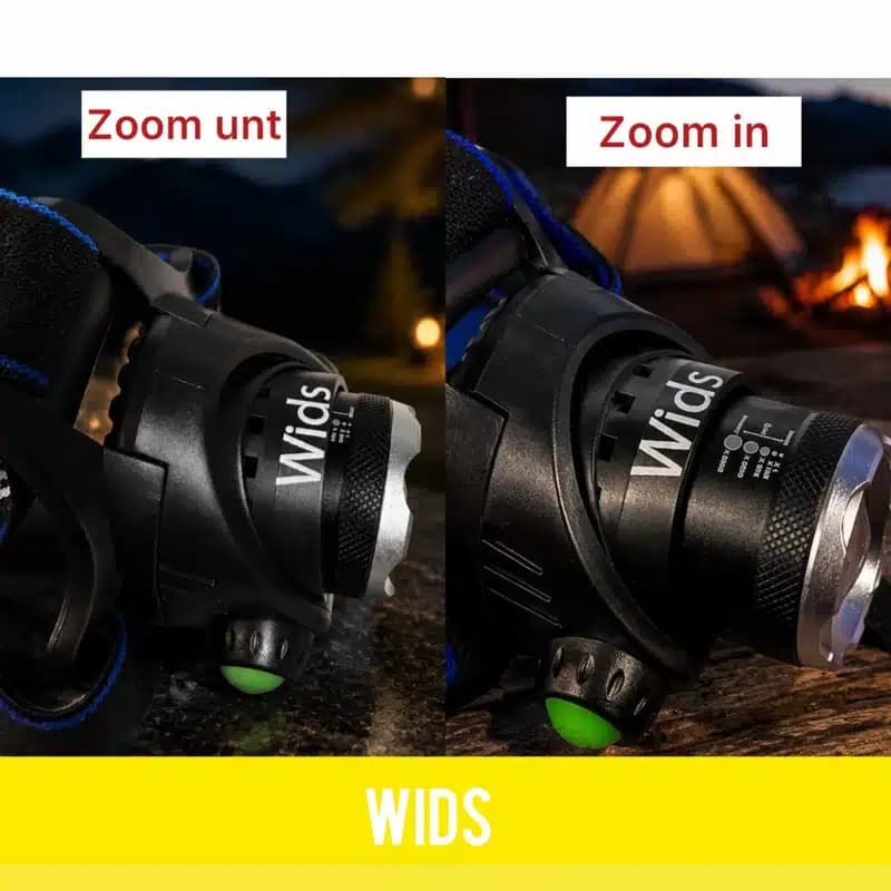 چراغ پیشانی ویدز مدل UV-2 LED با نور بنفش و مهتابی — تصویر ۷
