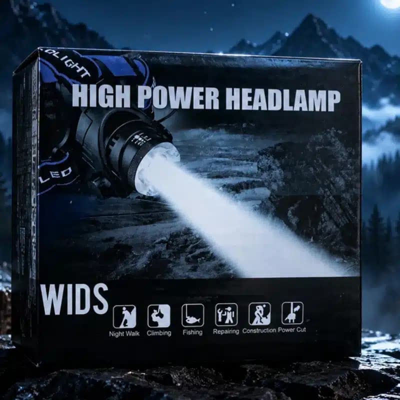 چراغ پیشانی ویدز مدل UV-2 LED با نور بنفش و مهتابی — تصویر ۸