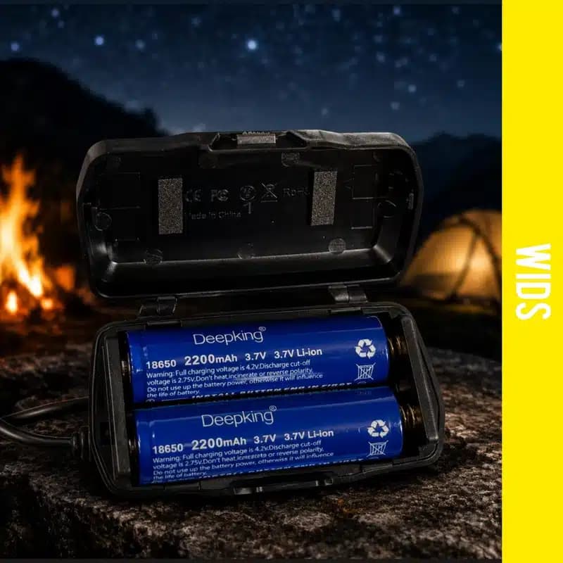چراغ پیشانی ویدز مدل UV-2 LED با نور بنفش و مهتابی — تصویر ۴