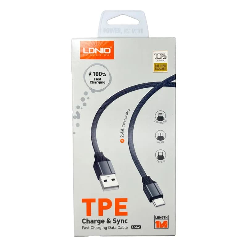 کابل شارژ USB-TYPE C برند LDINIO — تصویر ۴