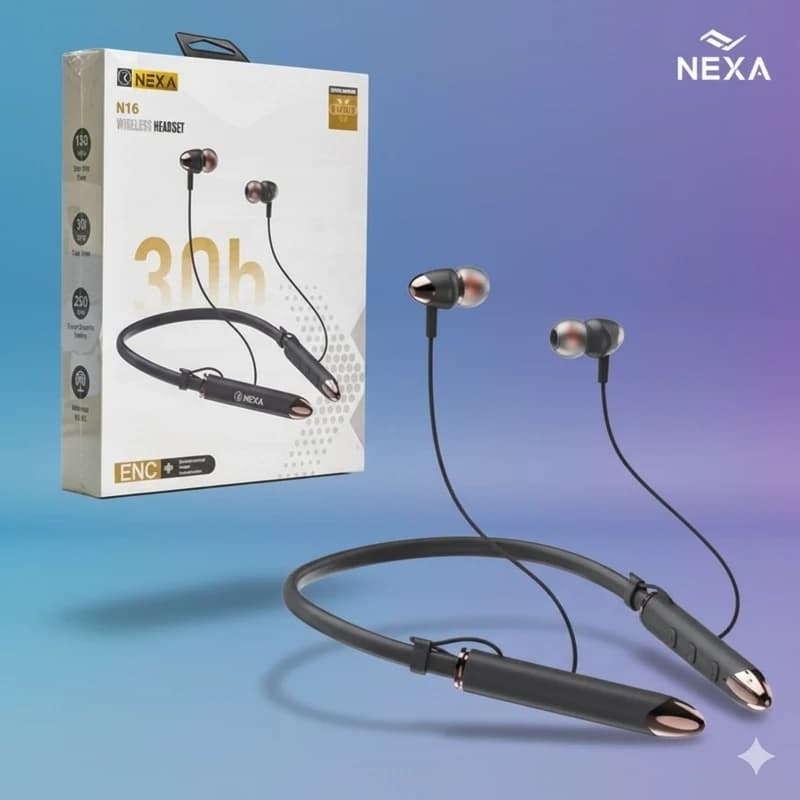هندزفری بلوتوث پشت گردنی نکسا (NEXA) مدل N-16 — تصویر ۲