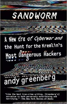 جلد معمولی سیاه و سفید_کتاب Sandworm: A New Era of Cyberwar and the Hunt for the Kremlin’s Most Dangerous Hackers