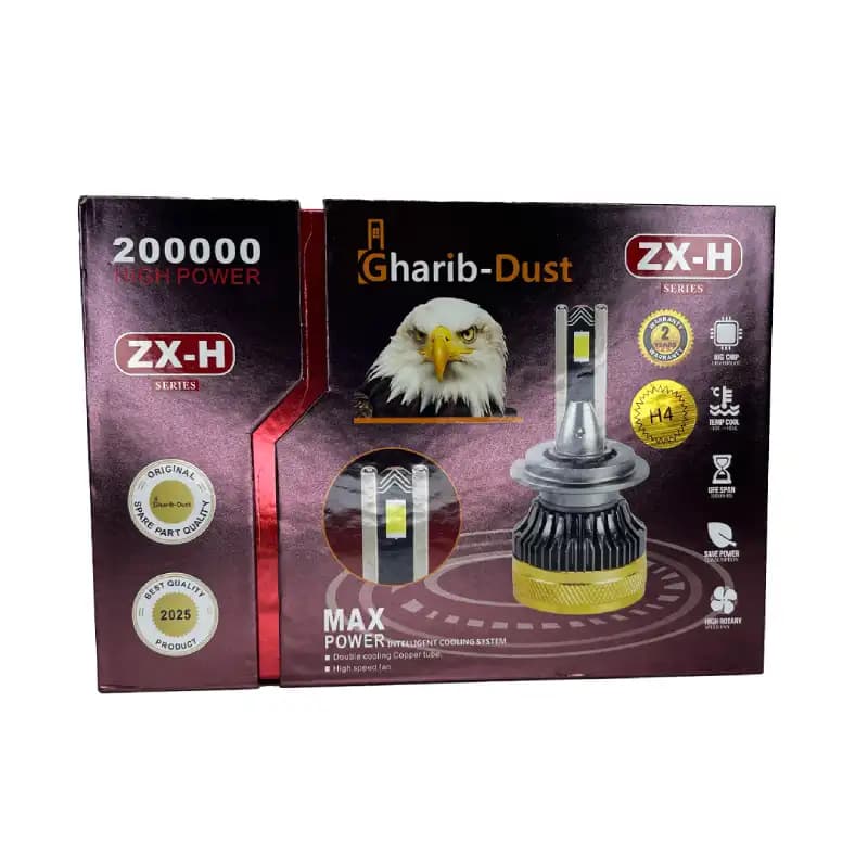 هدلایت GHARIB مدل ZX-H پایه H4 — تصویر ۲
