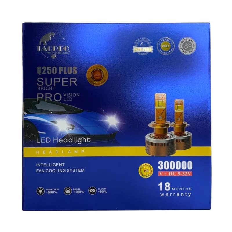 هدلایت LENZO مدل Q250 PLUS پایه H4 — تصویر ۴