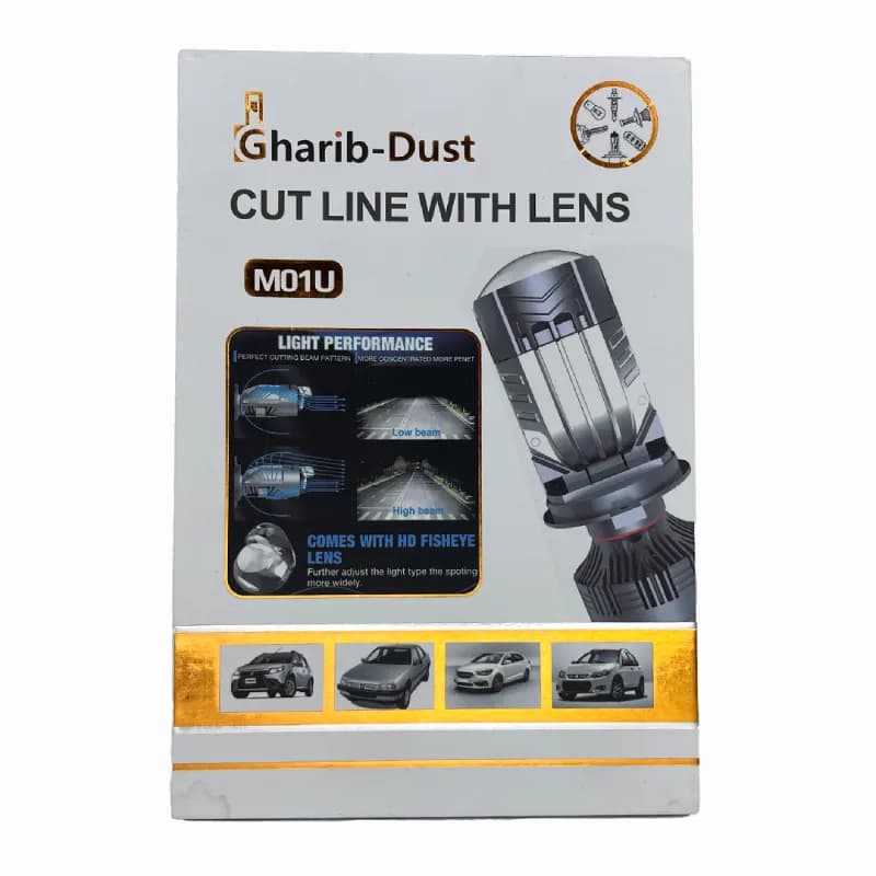 هدلایت GHRIB مدل لنزدار یخی وات بالا پایه H4 — تصویر ۵