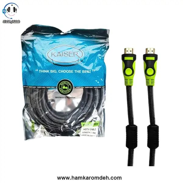 کابل hdmi کنفی 5 متری کایزر KAISER — تصویر ۲