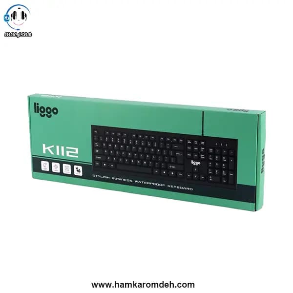 کیبورد سیم دار K112 لیگو LIGGO — تصویر ۳