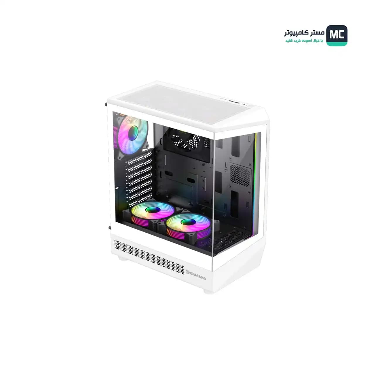 کیس کامپیوتر گیم مکس Vista COC ARGB Mid Tower سفید — تصویر ۲