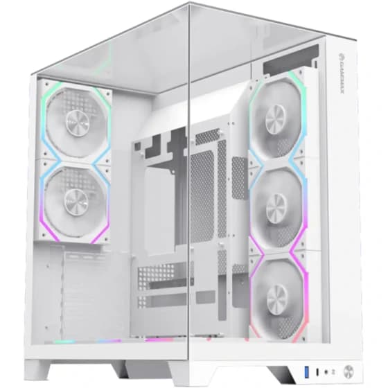 کیس کامپیوتر گیم مکس Infinity Pro ARGB Mid Tower سفید — تصویر ۳