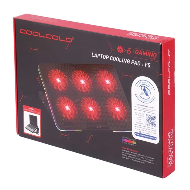 کول پد لپ تاپ Coolcold F5 — تصویر ۲