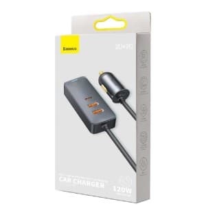 شارژر فندکی باسئوس مدل Share Together CCBX120C2 توان 120 وات — تصویر ۸