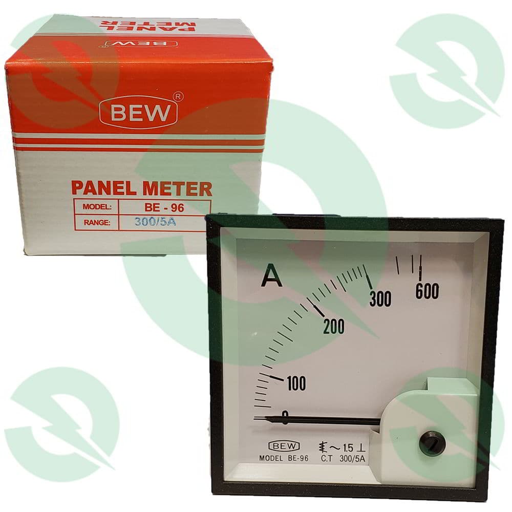 آمپر متر عقربه ای 300/5 آمپر BEW مدل BE-96 — تصویر ۲