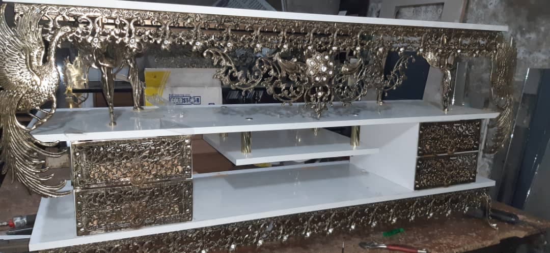 میز تلویزیون برنزی طرح جدید ۷ — تصویر ۲