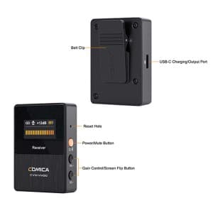 میکروفون شاتگان بی سیم کامیکا مدل CVM VM30 — تصویر ۶