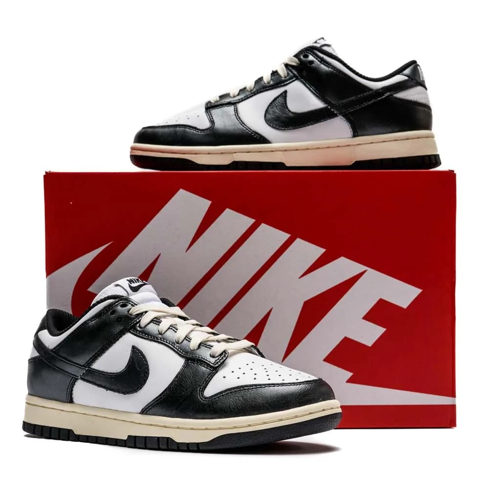 کتونی Nike مدل Dunk Low PRM Vintage Panda – FQ8899-100 — تصویر ۵