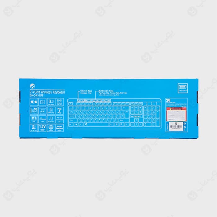 کیبورد بی سیم بیاند مدل BK-3451RF — تصویر ۵