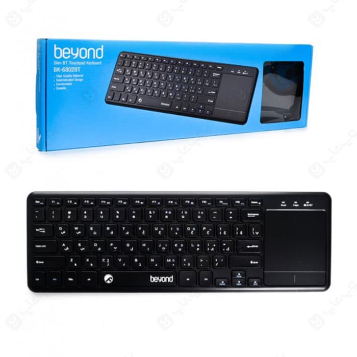کیبورد تاچ پد دار بی سیم بیاند مدل BK-6802 BT — تصویر ۵