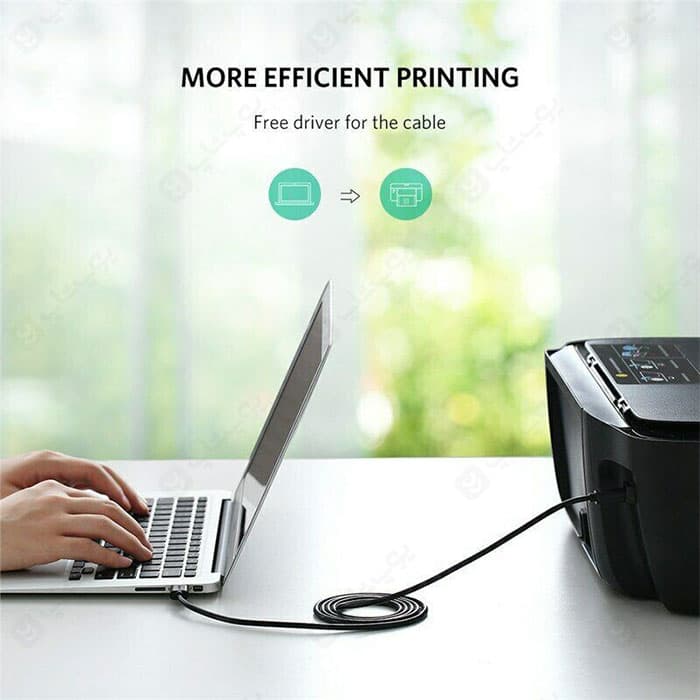 کابل تبدیل پرینتر USB 3.0 A به USB 3.0 B یوگرین مدل 10372 US210 — تصویر ۴