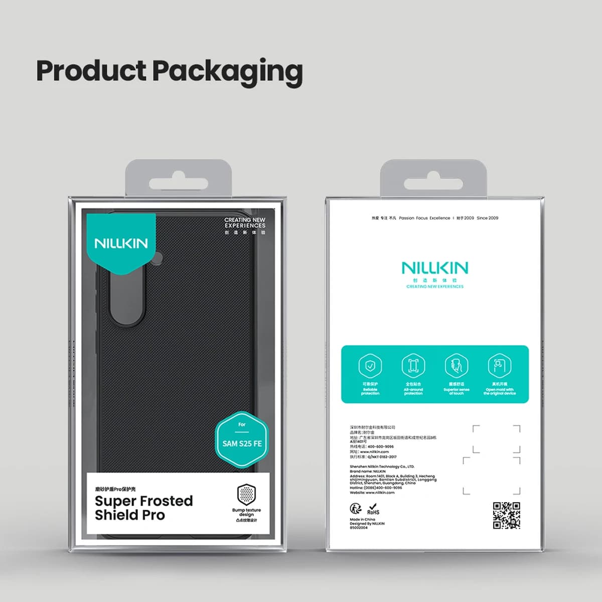 قاب ضدضربه Samsung Galaxy S25 FE مارک نیلکین مدل Super Frosted Shield Pro — تصویر ۲