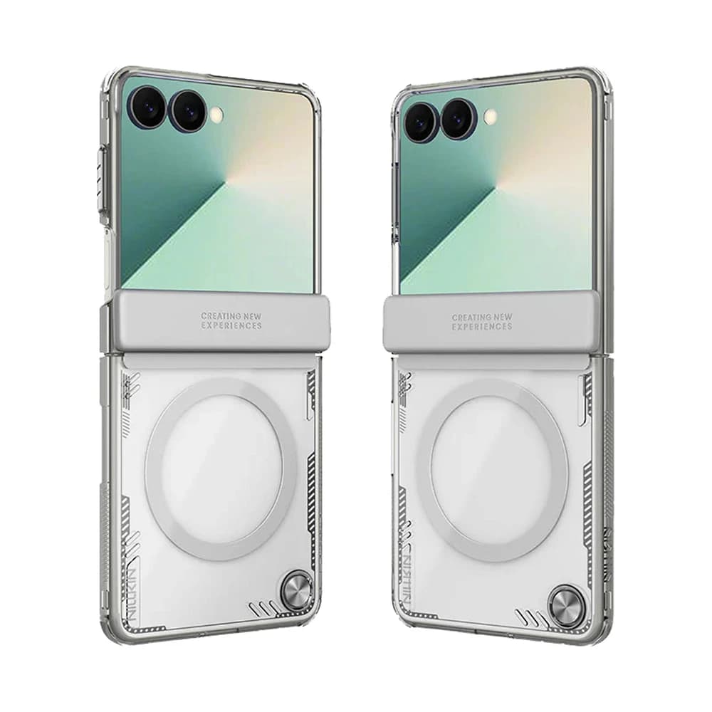 قاب کریستالی مگ سیف Samsung Galaxy Z Flip 7 مارک نیلکین مدل Iceblade Magnetic — تصویر ۲