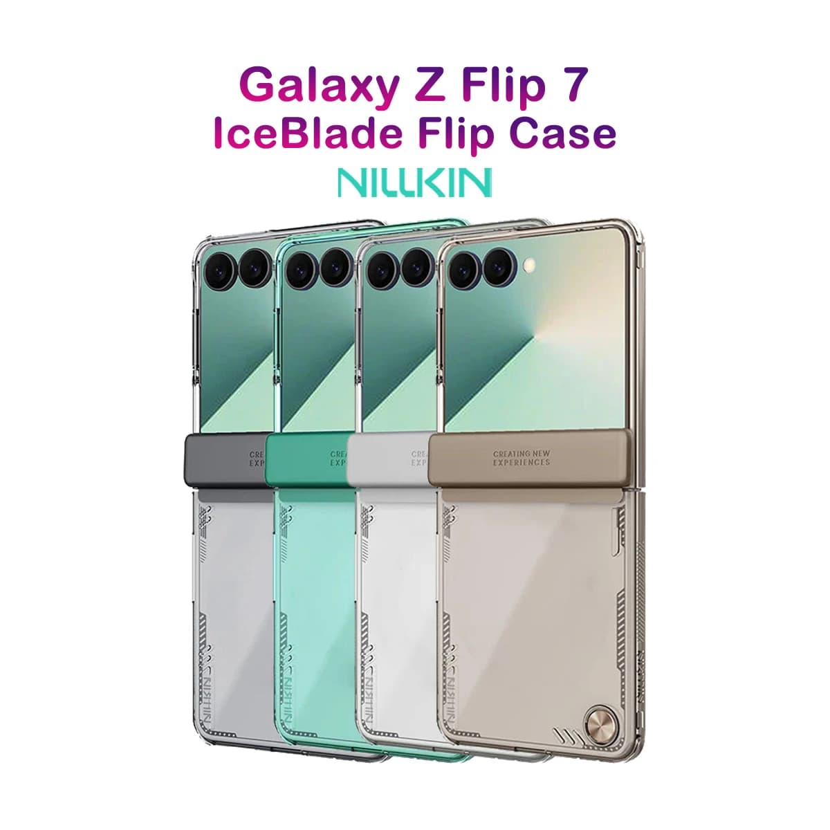 قاب کریستالی Samsung Galaxy Z Flip 7 مارک نیلکین مدل Iceblade