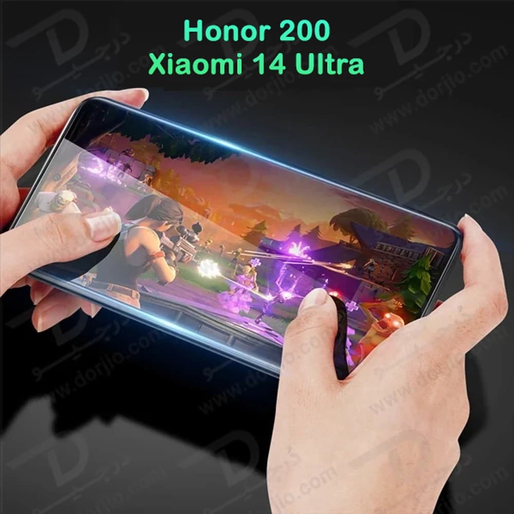 گلس شفاف Honor 200 مدل فول چسب — تصویر ۴