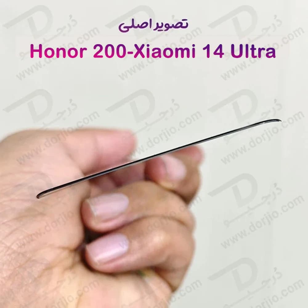 گلس شفاف Honor 200 مدل فول چسب — تصویر ۵