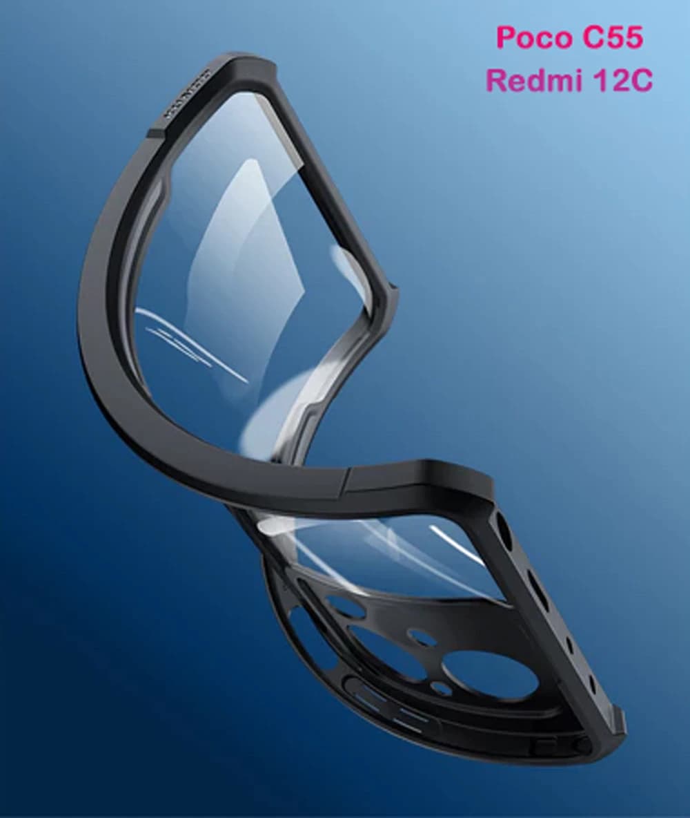 کریستال شیلد شفاف Xiaomi Redmi 12C مارک XUNDD سری Beatle — تصویر ۴