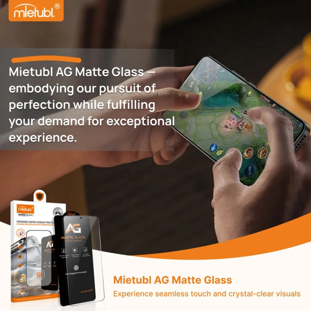 گلس مات Galaxy S25 Ultra مارک Mietubl مدل AG — تصویر ۲