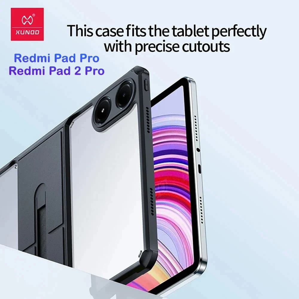 کریستال شیلد شفاف پایه دار تبلت Xiaomi Redmi Pad 2 Pro مارک XUNDD سری Beatle — تصویر ۳