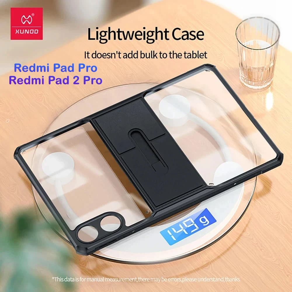 کریستال شیلد شفاف پایه دار تبلت Xiaomi Redmi Pad 2 Pro مارک XUNDD سری Beatle — تصویر ۲