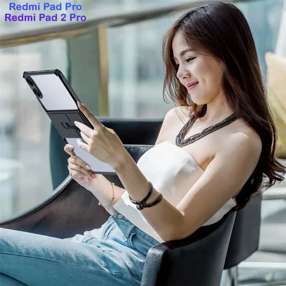کریستال شیلد شفاف پایه دار تبلت Xiaomi Redmi Pad 2 Pro مارک XUNDD سری Beatle — تصویر ۵