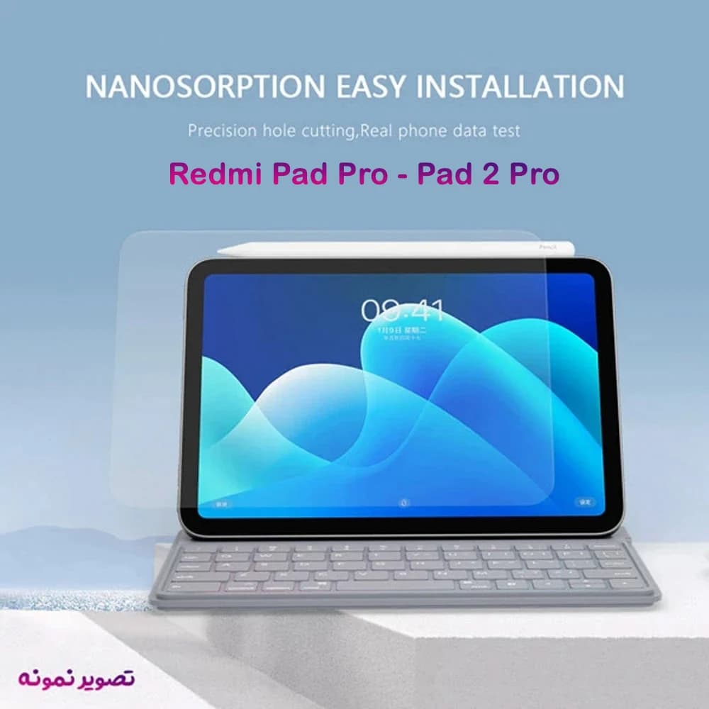 گلس شیشه ای شفاف تبلت Redmi Pad 2 Pro 12.1 مارک Mietubl — تصویر ۵