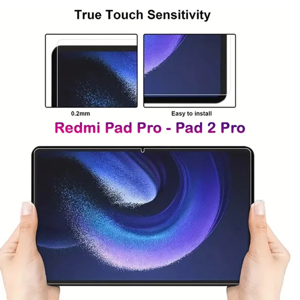 گلس شیشه‌ای شفاف تبلت Xiaomi Redmi Pad 2 Pro 12.1 — تصویر ۵