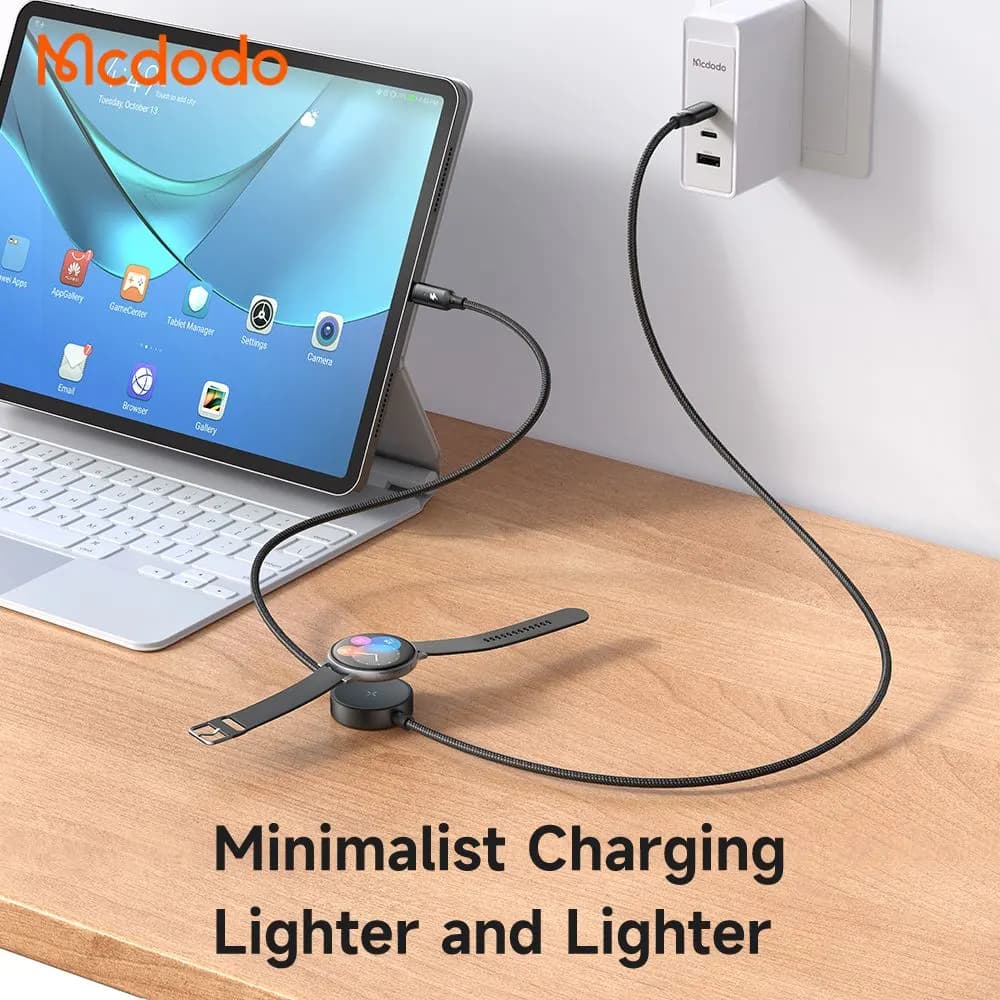 کابل شارژ 2 کاره 60 وات Type-C به Type-C موبایل و ساعت سامسونگ واچ طول 1.5 متر برند مک دودو مدل Mcdodo CA-4170 — تصویر ۸