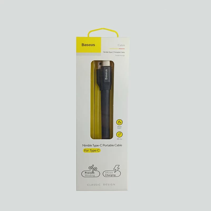 کابل Type C بیسوس Baseus Nimble CATMBJ-01 طول 23 سانتی متر — تصویر ۵